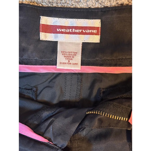 Weathervane Cargo Mini Skirt Womens 9 Black Excellent Y2K Utility D-Ring Pockets - Picture 5 of 9